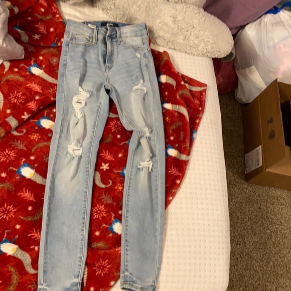 Aeropostale Denim - Light blue, ripped skinny jeans
